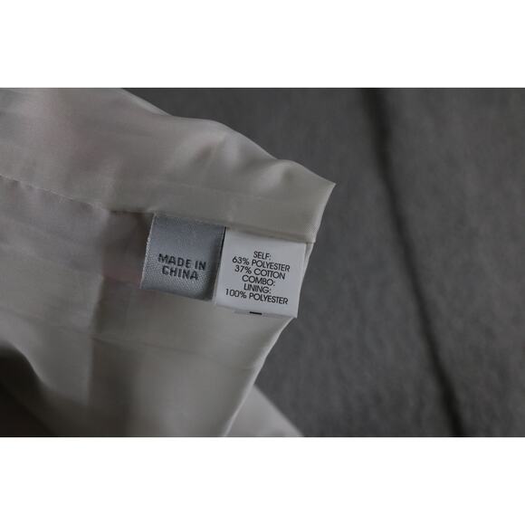 Kay Unger New York Dress 4 Floral Printed Mettalic Sheath Cotton Blend Zip Up - Picture 4 of 6